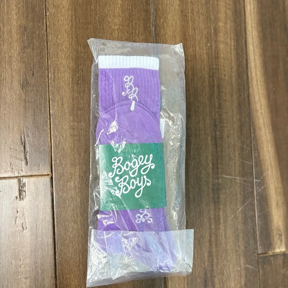 Bogey Boys by Mackelmore Grape Jam Purple Golf Socks Preppy Retro Style Colorful